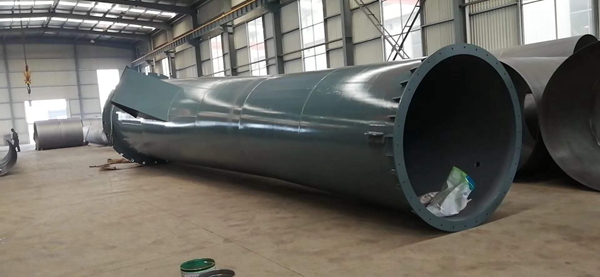 日照利爾高溫新材料30米煙囪生產過程中